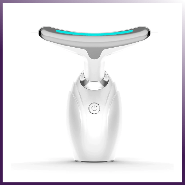 Masajeador LED para Lifting de Cuello y Rostro - Dispositivo Reafirmante y Antiedad para la Piel