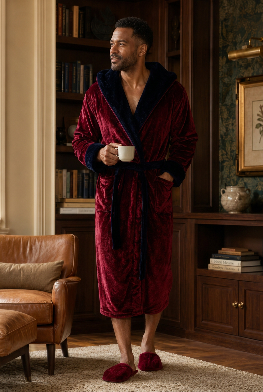 Ultra-Soft Plush Men’s Robe