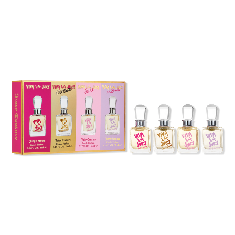 Juicy Couture Viva La Juicy Four-Piece Discovery Set Eau de Parfum — 20 ml · 4-piece mini set · 4 × 5 ml